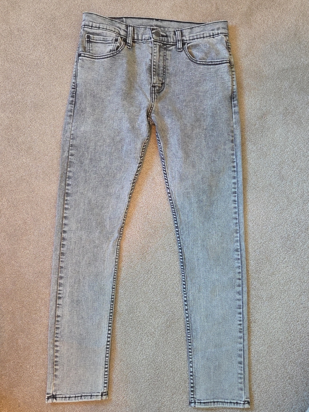Women's Levi 513 Light Gray Slim Jeans
